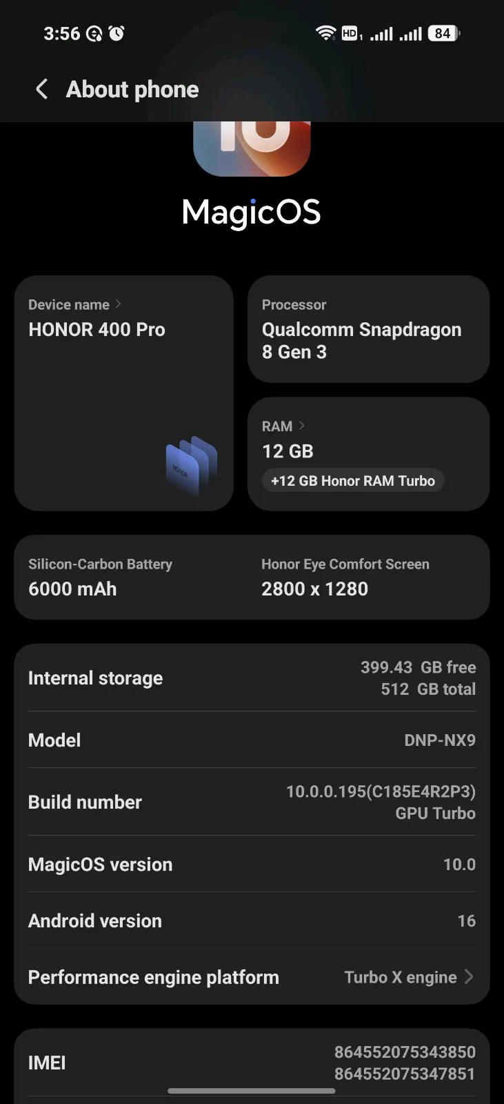هونر honor 400 pro - صورة 1